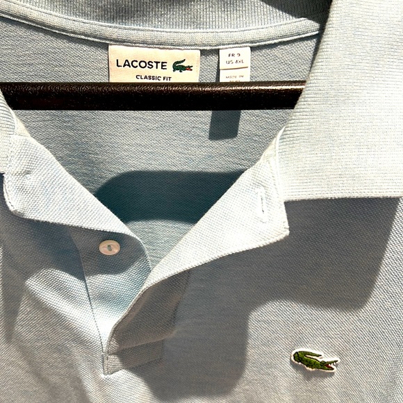 Lacoste classic fit US 4XL fr9 polo, light blue (muted aqua? Nice colour) - Picture 1 of 8
